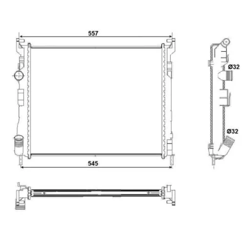 Chladič motora NRF 53032