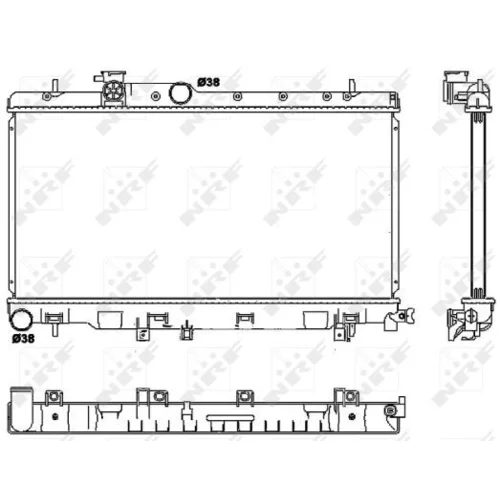 Chladič motora NRF 53038