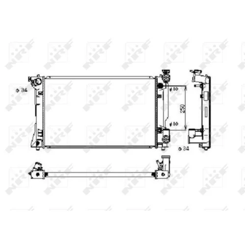 Chladič motora NRF 53395