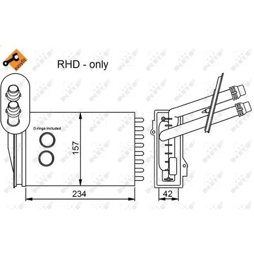 Výmenník tepla vnútorného kúrenia NRF 53402 - obr. 4