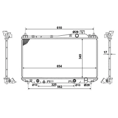 Chladič motora NRF 53570 - obr. 3