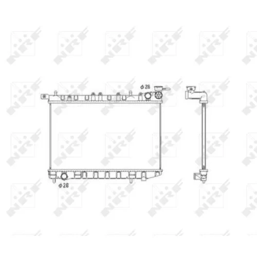 Chladič motora NRF 53583