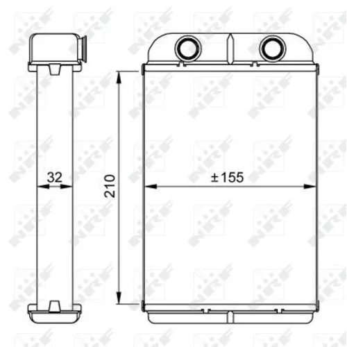 Výmenník tepla vnútorného kúrenia NRF 53611 - obr. 4