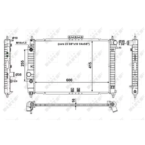 Chladič motora NRF 53639 - obr. 4