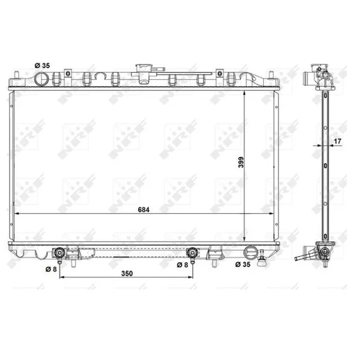 Chladič motora NRF 53693 - obr. 4