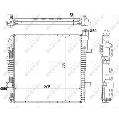 Chladič motora NRF 53892 - obr. 4