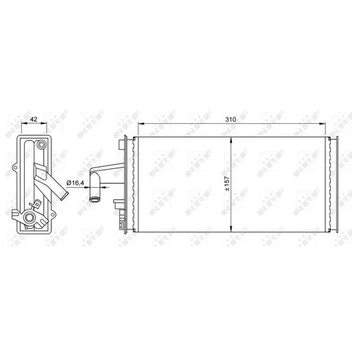 Výmenník tepla vnútorného kúrenia NRF 54259 - obr. 4