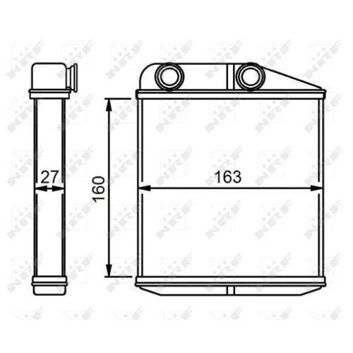 Výmenník tepla vnútorného kúrenia NRF 54310 - obr. 4