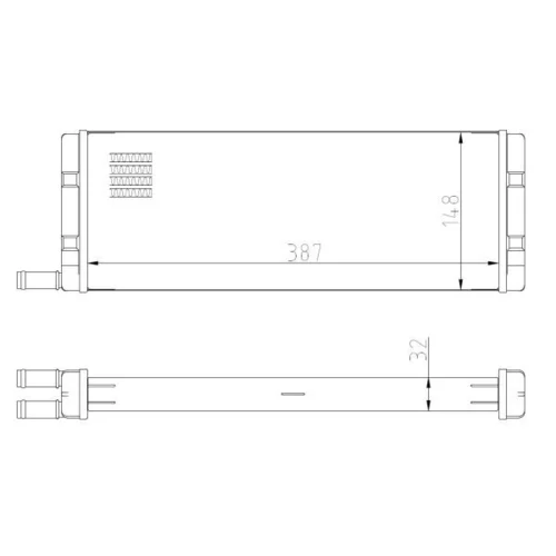 Výmenník tepla vnútorného kúrenia NRF 54408 - obr. 4