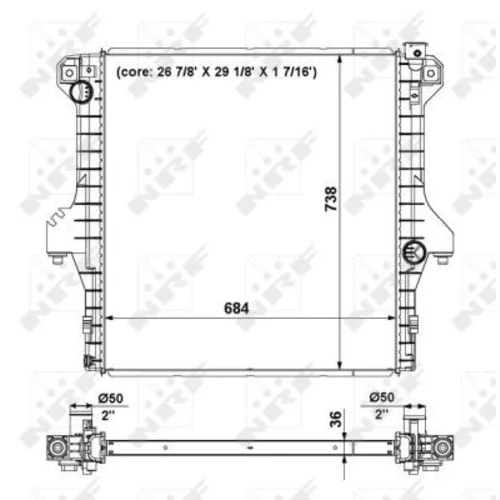 Chladič motora NRF 56025 - obr. 4