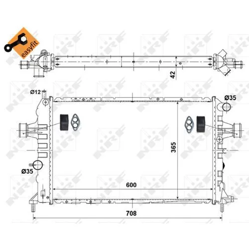 Chladič motora NRF 58177 - obr. 4