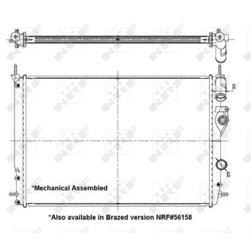 Chladič motora NRF 58198 - obr. 3