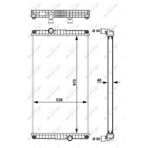 Chladič motora NRF 58248 - obr. 4