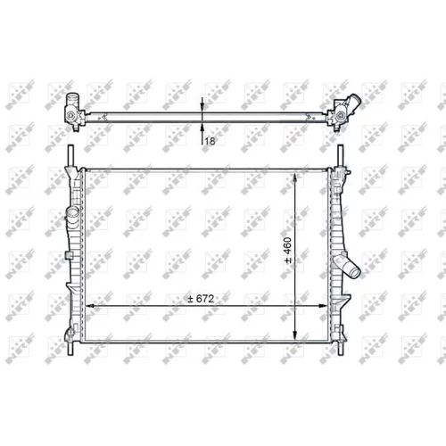 Chladič motora NRF 58441