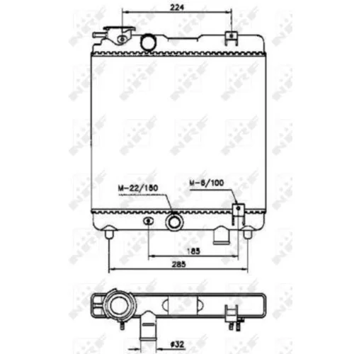 Chladič motora NRF 58659 - obr. 3