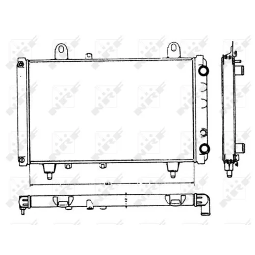 Chladič motora NRF 58749 - obr. 4