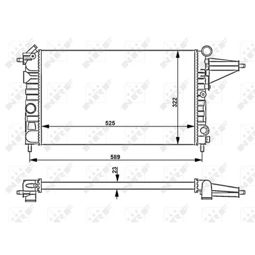 Chladič motora NRF 58775 - obr. 4