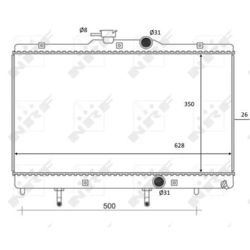 Chladič motora NRF 59078 - obr. 4