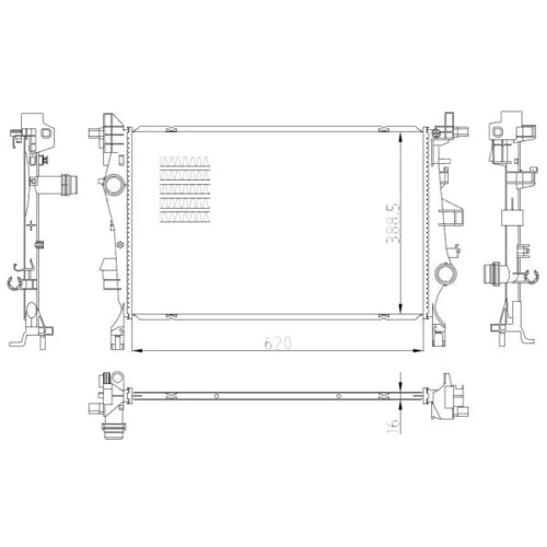 Chladič motora NRF 59286 - obr. 4