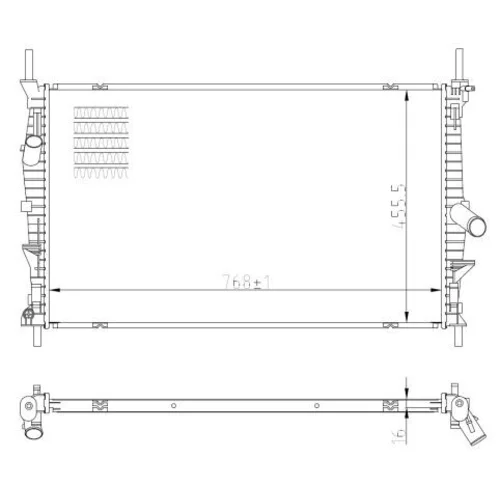 Chladič motora NRF 59293 - obr. 4