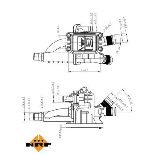 Termostat chladenia NRF 725021 - obr. 4