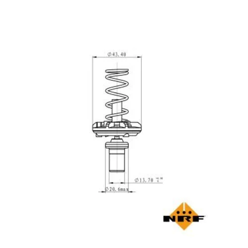 Termostat chladenia NRF 725049 - obr. 4