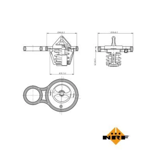 Termostat chladenia 725094 /NRF/ - obr. 4