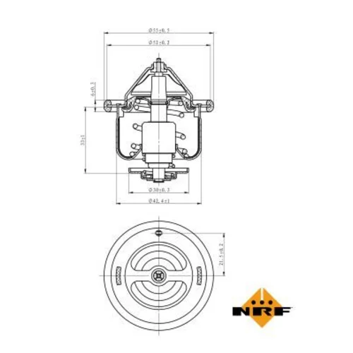 Termostat chladenia NRF 725134 - obr. 4