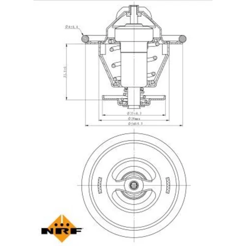 Termostat chladenia NRF 725214 - obr. 4