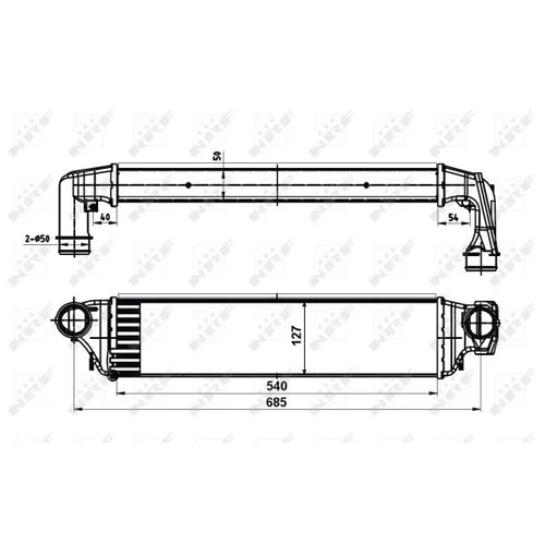 Chladič plniaceho vzduchu NRF 30119A - obr. 4