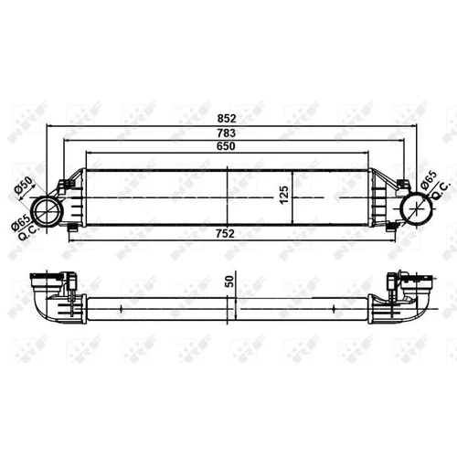 Chladič plniaceho vzduchu NRF 30161A - obr. 4