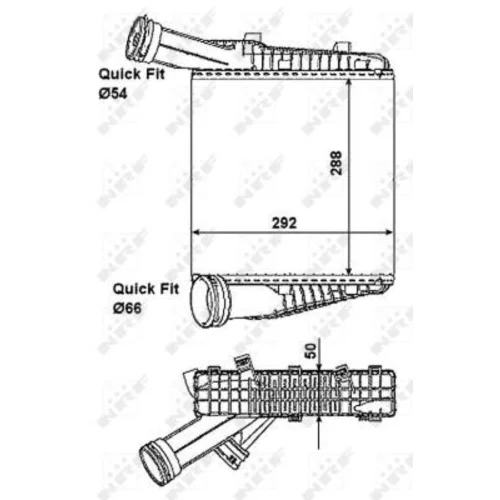 Chladič plniaceho vzduchu NRF 30198 - obr. 4