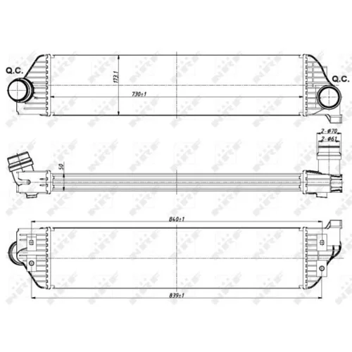 Chladič plniaceho vzduchu NRF 30358 - obr. 4