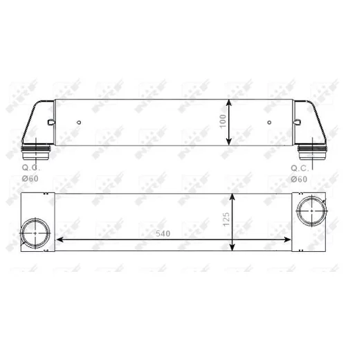 Chladič plniaceho vzduchu NRF 30528 - obr. 4