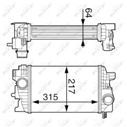 Chladič plniaceho vzduchu NRF 30534 - obr. 4