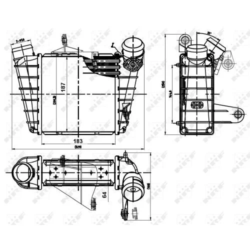 Chladič plniaceho vzduchu NRF 30842 - obr. 4