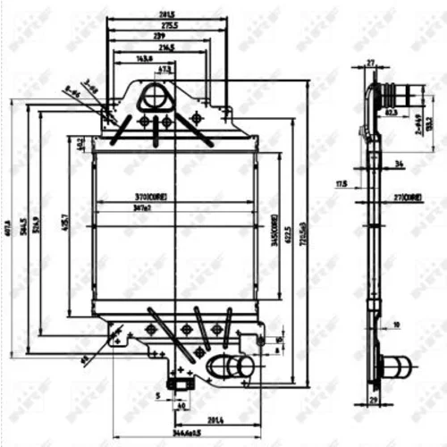 Chladič plniaceho vzduchu NRF 30865 - obr. 4