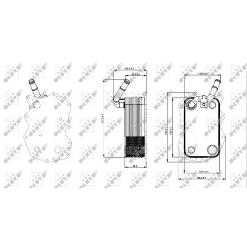 Chladič motorového oleja NRF 31271 - obr. 4