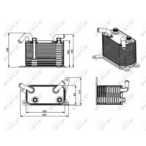 Chladič oleja automatickej prevodovky NRF 31747 - obr. 4