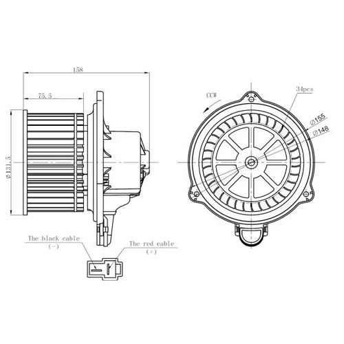 Vnútorný ventilátor NRF 34274 - obr. 4