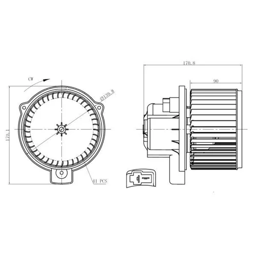 Vnútorný ventilátor NRF 34300 - obr. 4