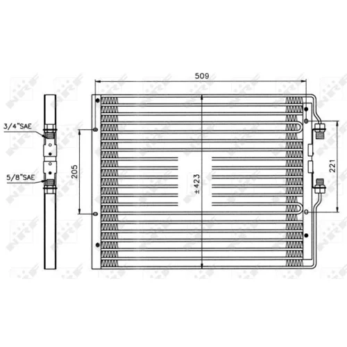 Kondenzátor klimatizácie NRF 35059 - obr. 4