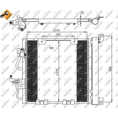 Kondenzátor klimatizácie NRF 35598 - obr. 4