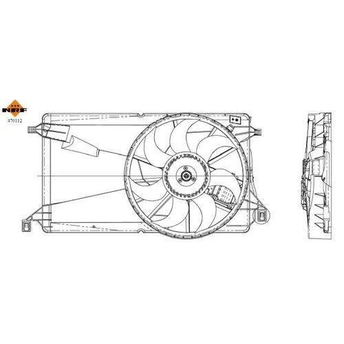 Ventilátor chladenia motora NRF 470112