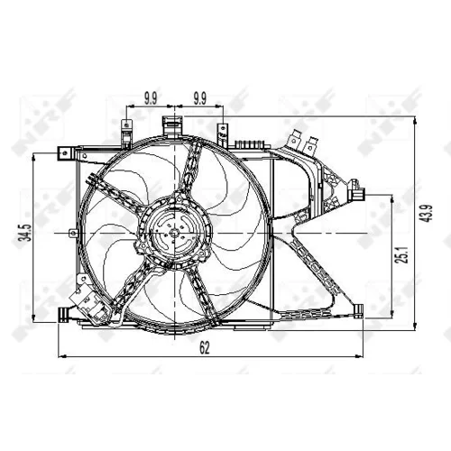 Ventilátor chladenia motora NRF 47011 - obr. 4