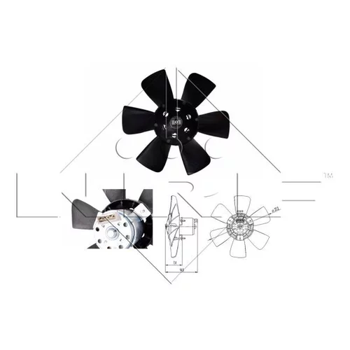 Ventilátor chladenia motora 47390 /NRF/