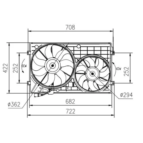 Ventilátor chladenia motora NRF 47394 - obr. 4