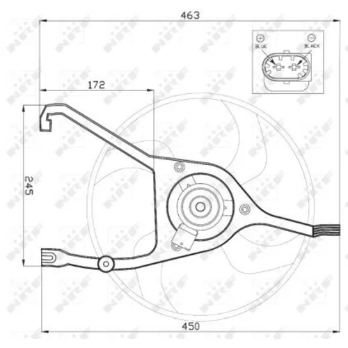 Ventilátor chladenia motora 47448 /NRF/ - obr. 2