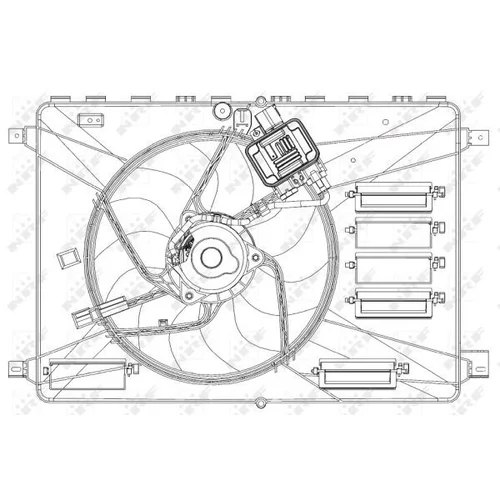 Ventilátor chladenia motora NRF 47627