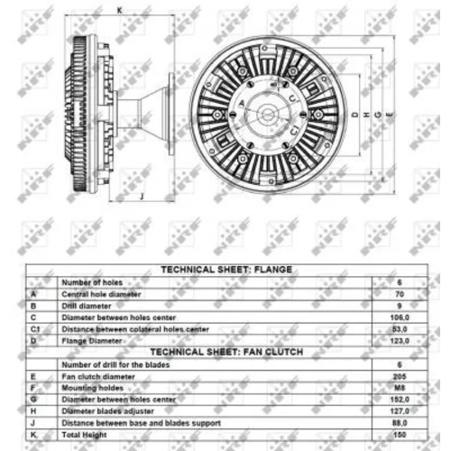 Spojka ventilátora chladenia NRF 49079 - obr. 4